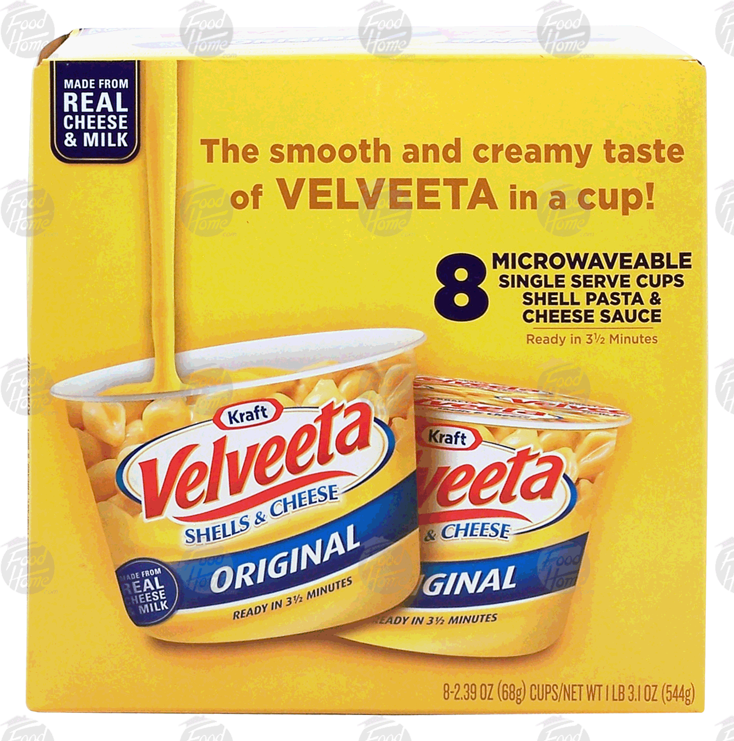 Kraft Velveeta original shells & cheese, 8-microwave cups Full-Size Picture